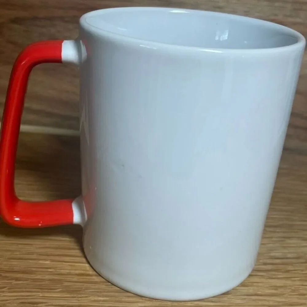 2 Starbucks 2020 Poinsettia Mistletoe Logo Holiday Red Handle Christmas Mug Pair - Picture 8 of 13